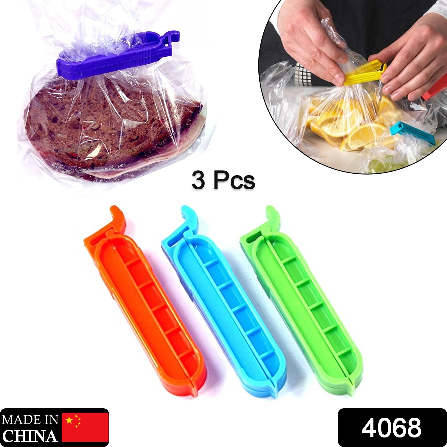 4068 Sealing clips, clips for food bags, freezer bag clips, plastic for packaging sweets and snacks in the kitchen DeoDap 4068 Sealing clips, clips for food bags, freezer bag clips, plastic for packaging sweets and snacks in the kitchen DeoDap